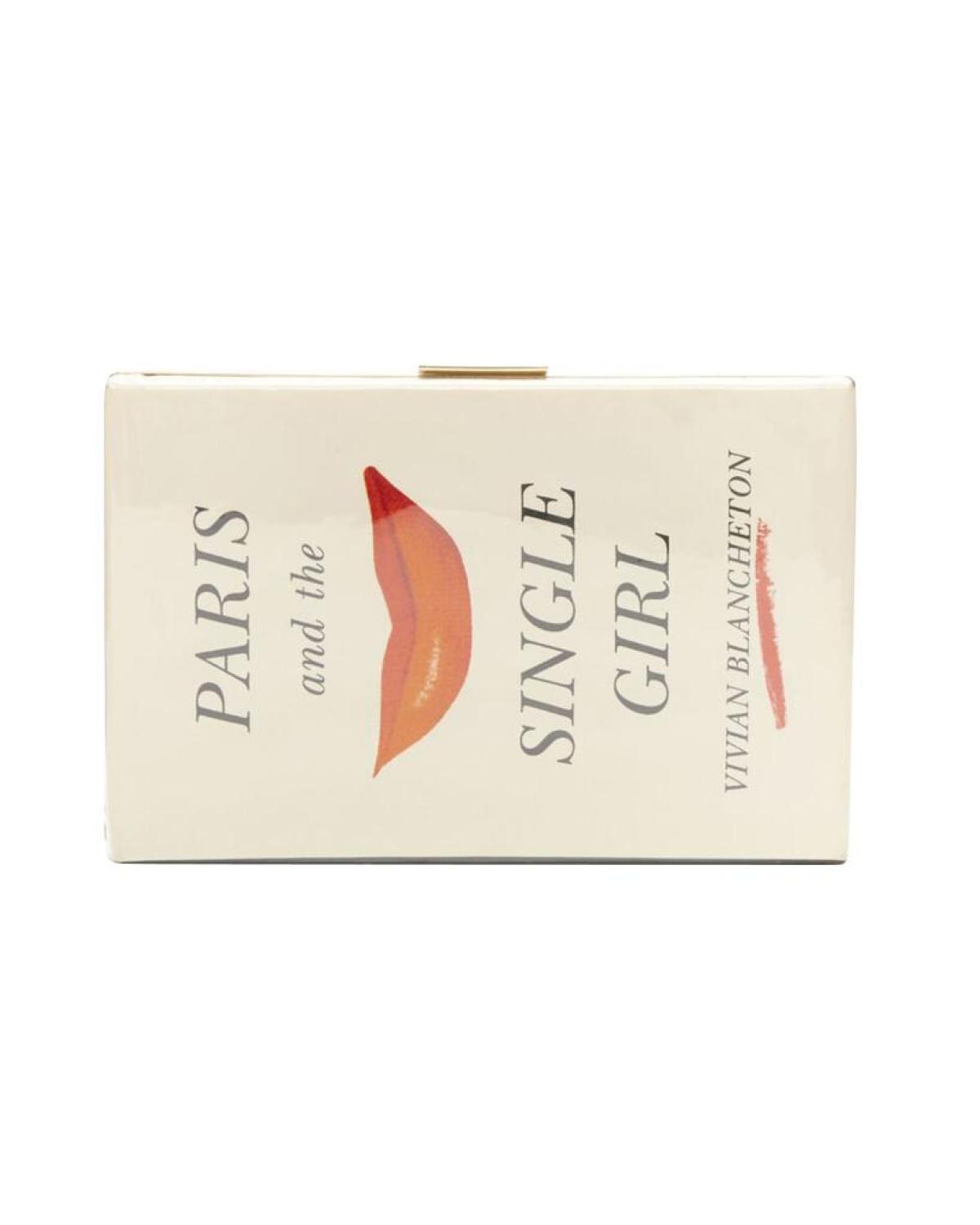 rare KATE SPADE Paris And The Single Girl Vivian Blancheton book clutch bag