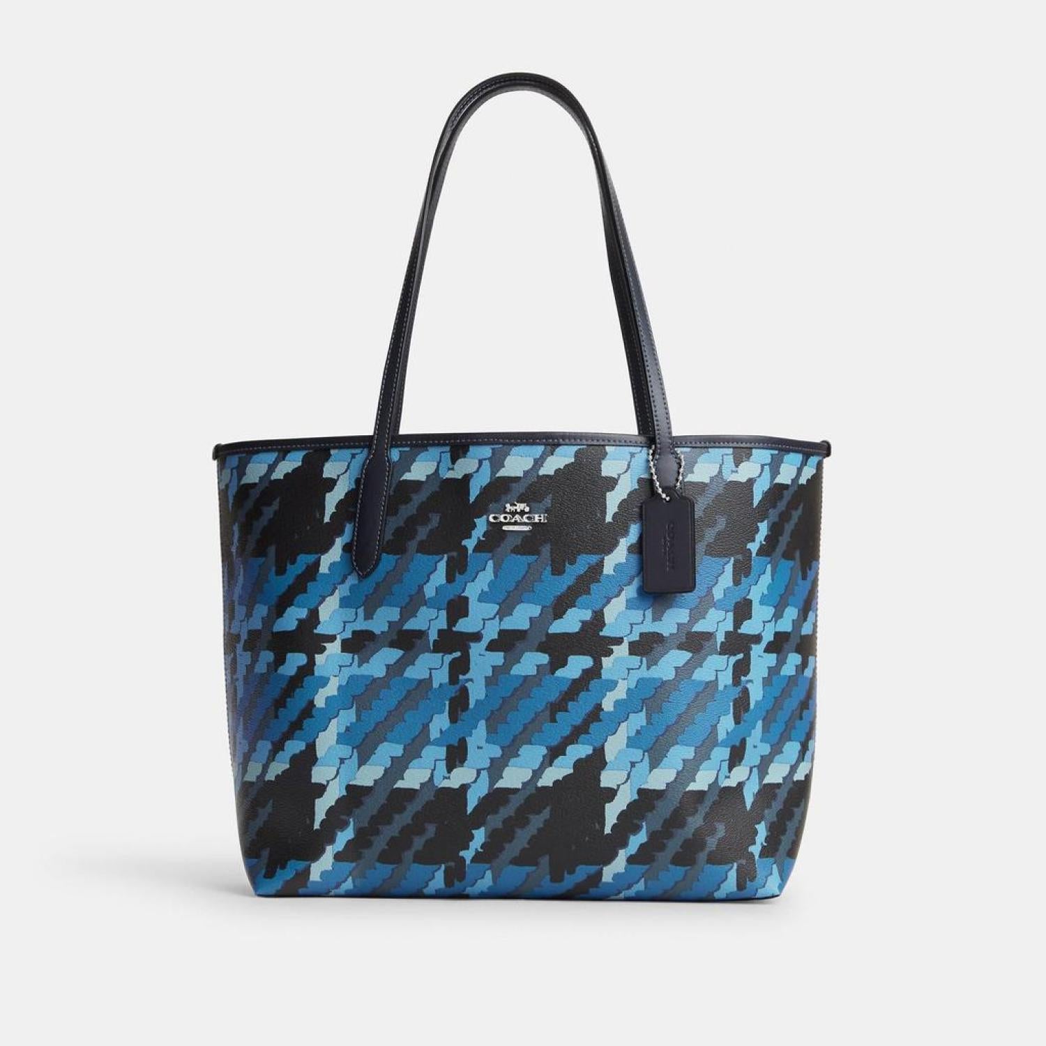 Coach checkered hotsell tote