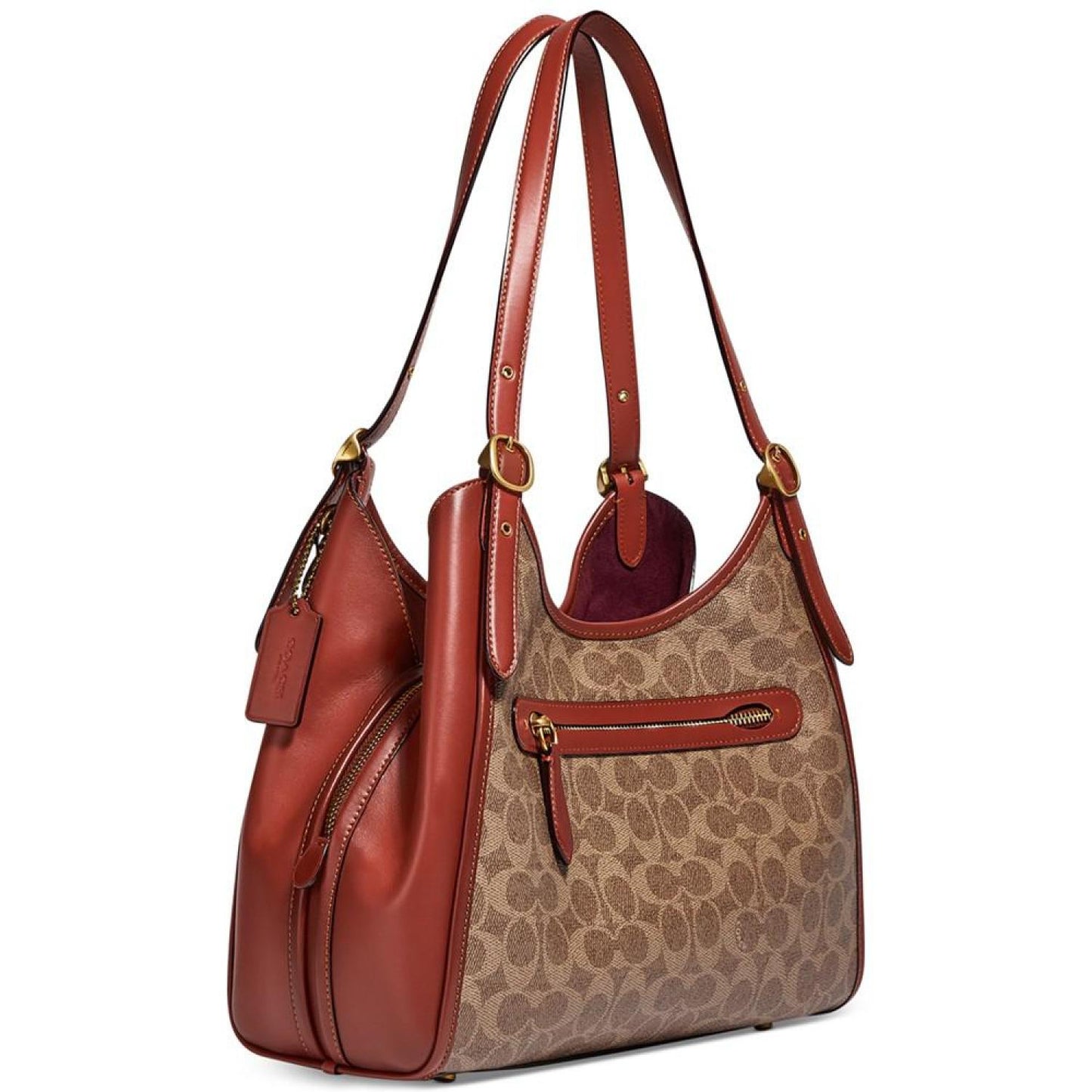 Signature Coated Canvas Lori Shoulder Bag