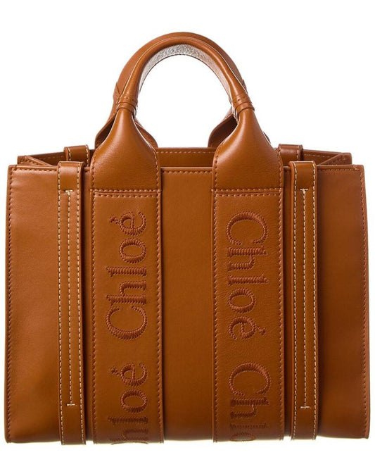 Chloé Woody Small Leather Tote