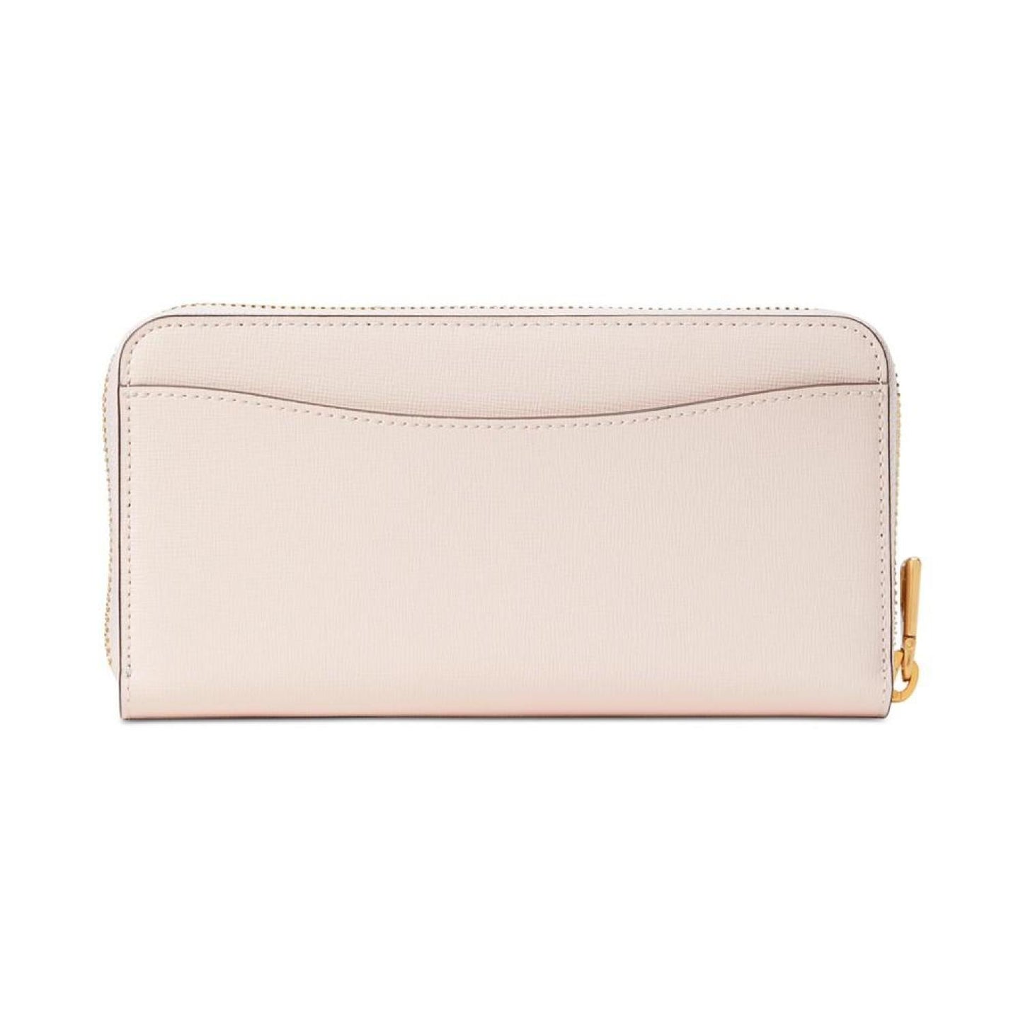 Dragonfly Embossed Leather Zip Around Continental Wallet