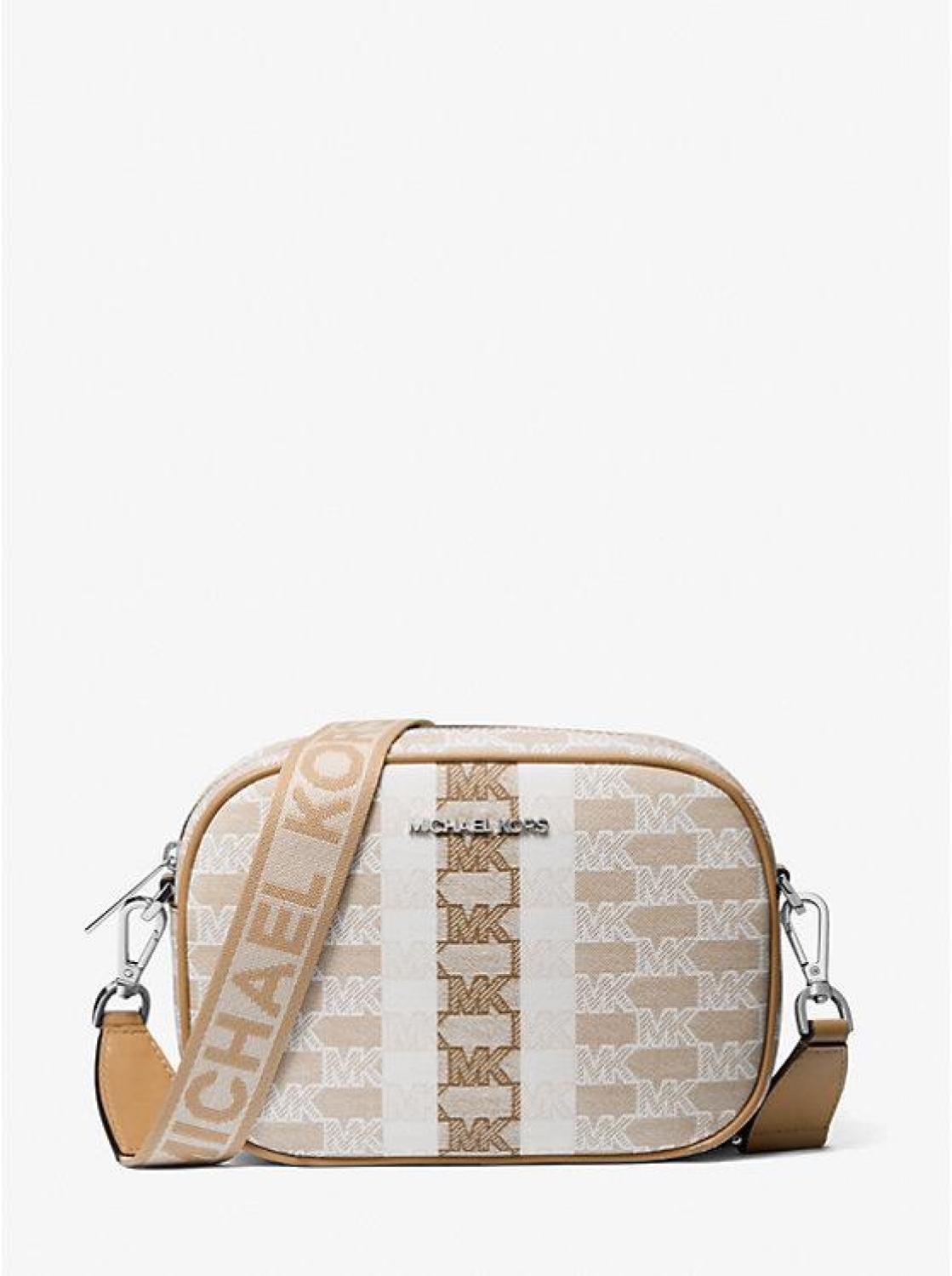 Jet Set Travel Medium Logo Stripe Crossbody Bag