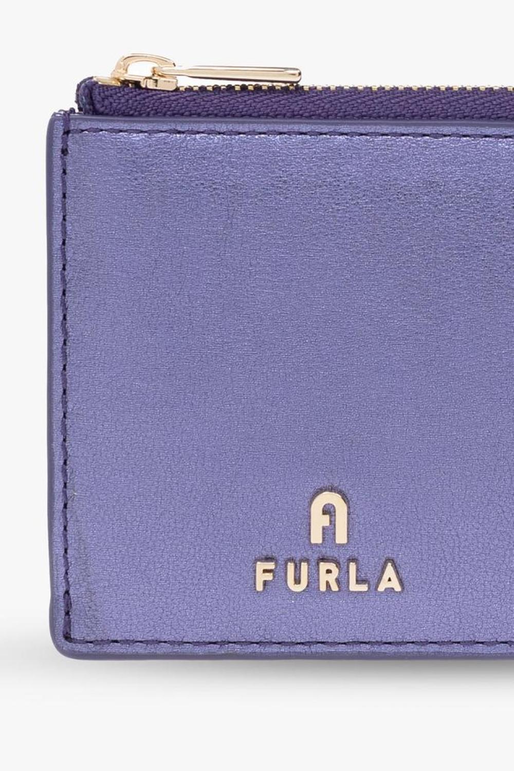 Furla Logo Plaque Zipped Card Holder