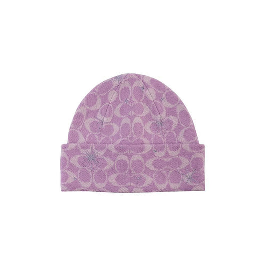 Women's Signature Logo Shimmer Star Print Beanie