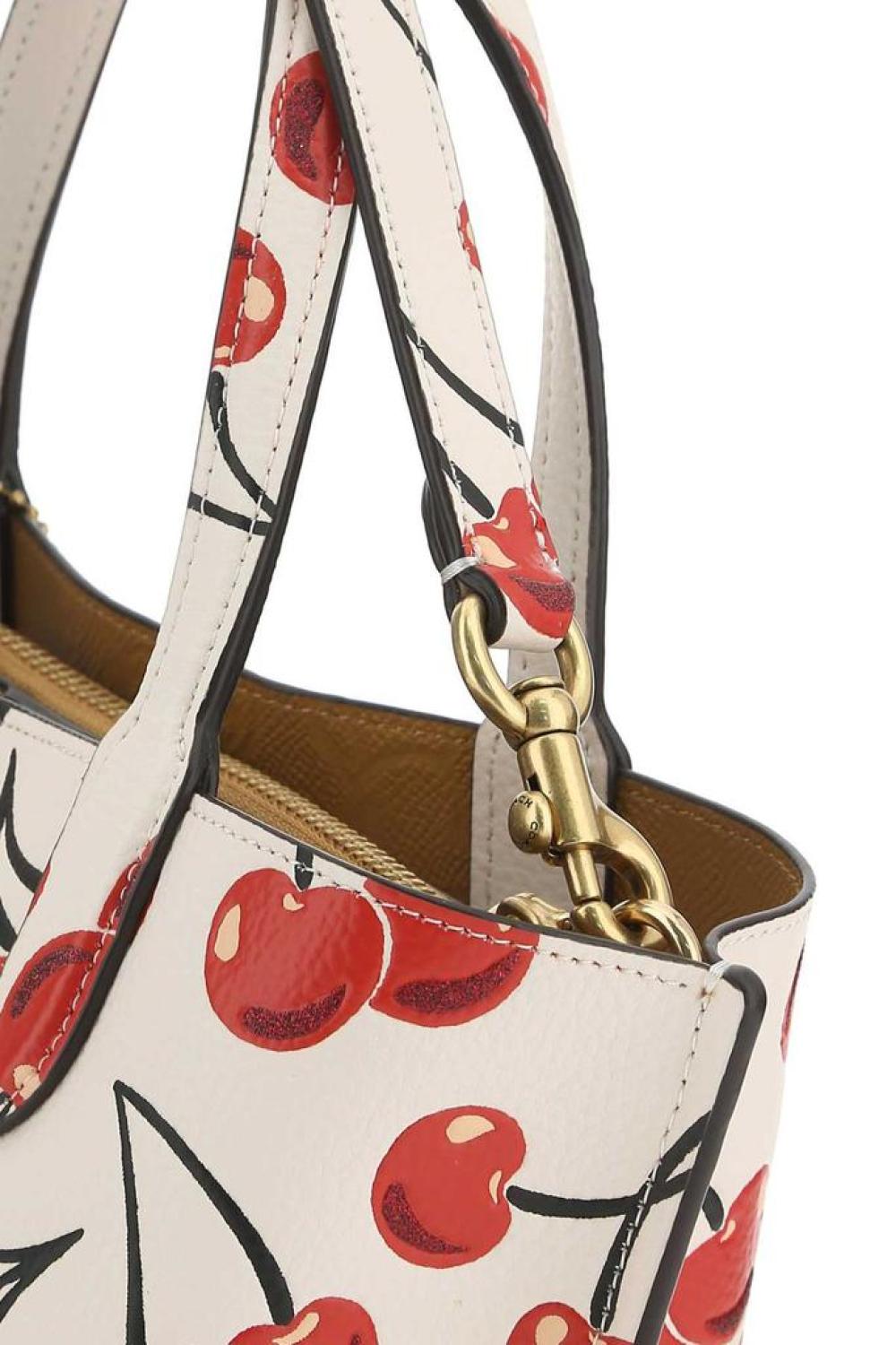 Coach Cherry Print Willow Tote Bag