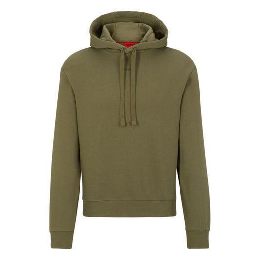 Relaxed-fit cotton hoodie with contrast logo