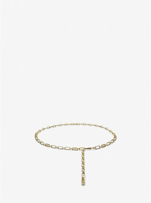 Empire Logo Silver-Tone Chain-Link Belt