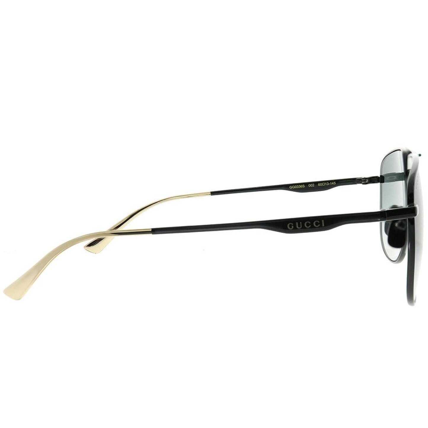 Gucci GG 0336S 002 Unisex Aviator Sunglasses