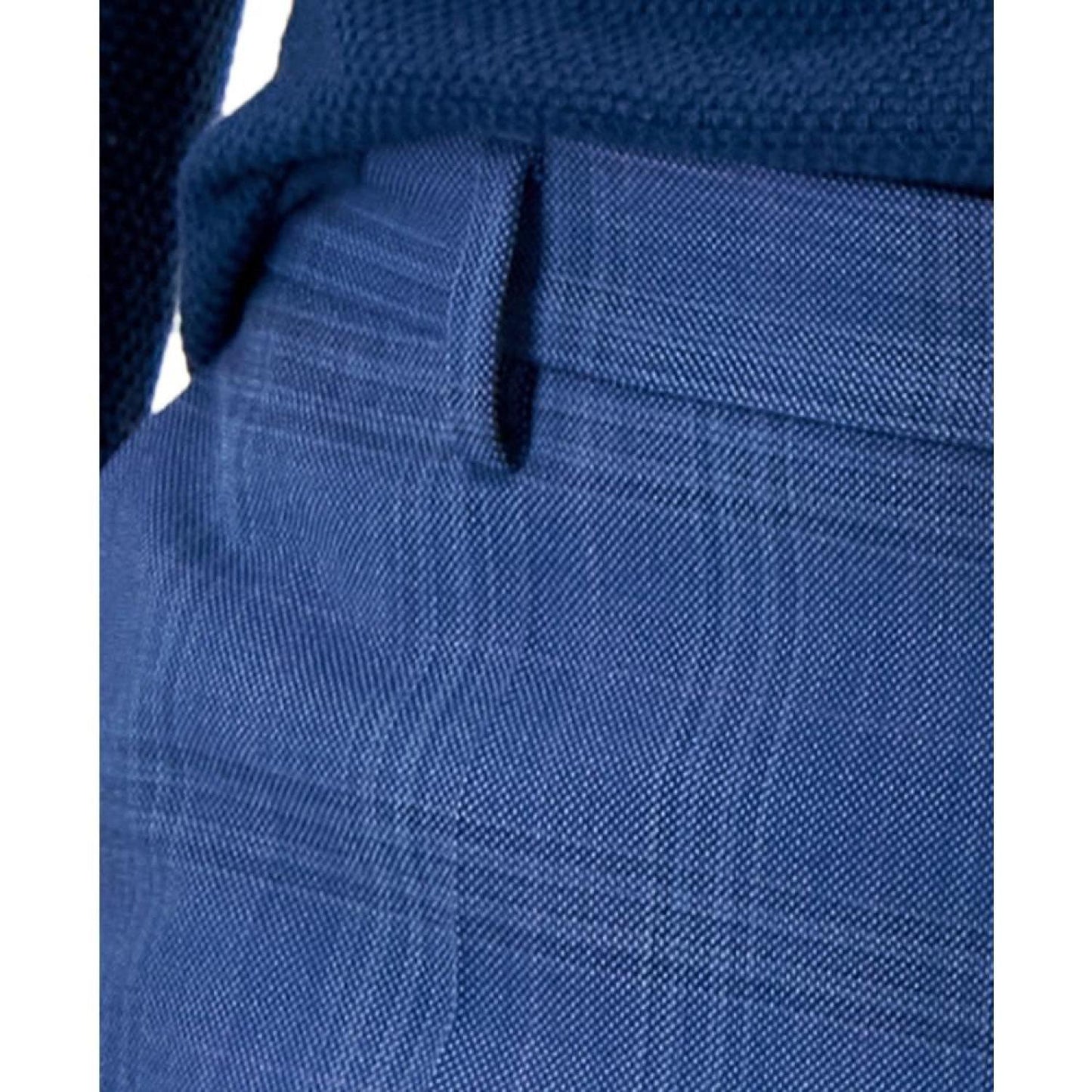 Men's Slim-Fit Plaid Superflex Suit Pants