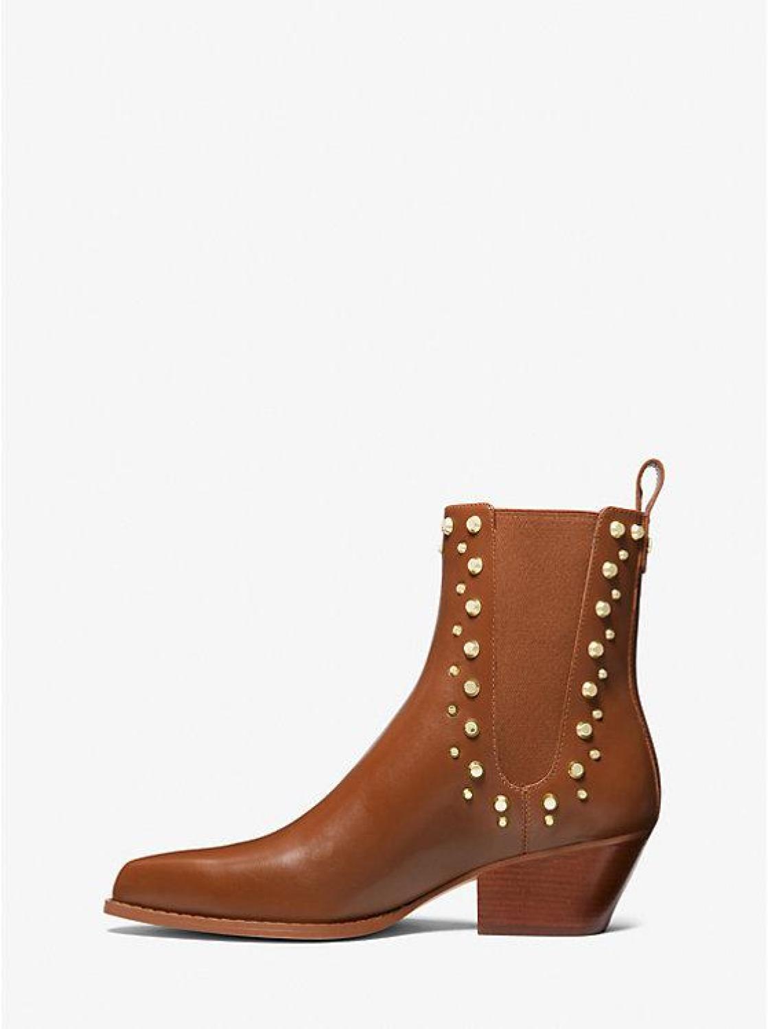 Kinlee Astor Studded Leather Ankle Boot