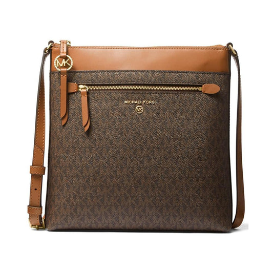 Logo Jet Set Charm Large North South Flat Crossbody