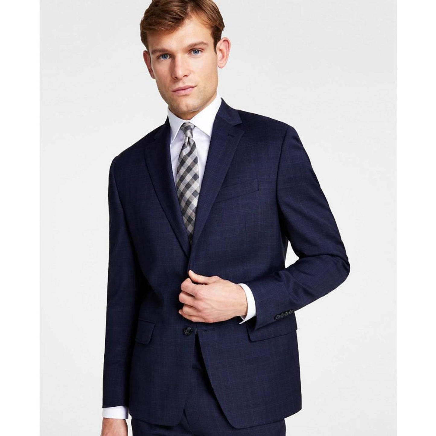 Men's Classic-Fit Wool Stretch Suit Separate Jacket