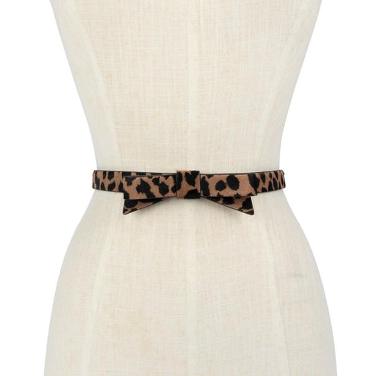 Women's Spotted Haircalf Bow Belt