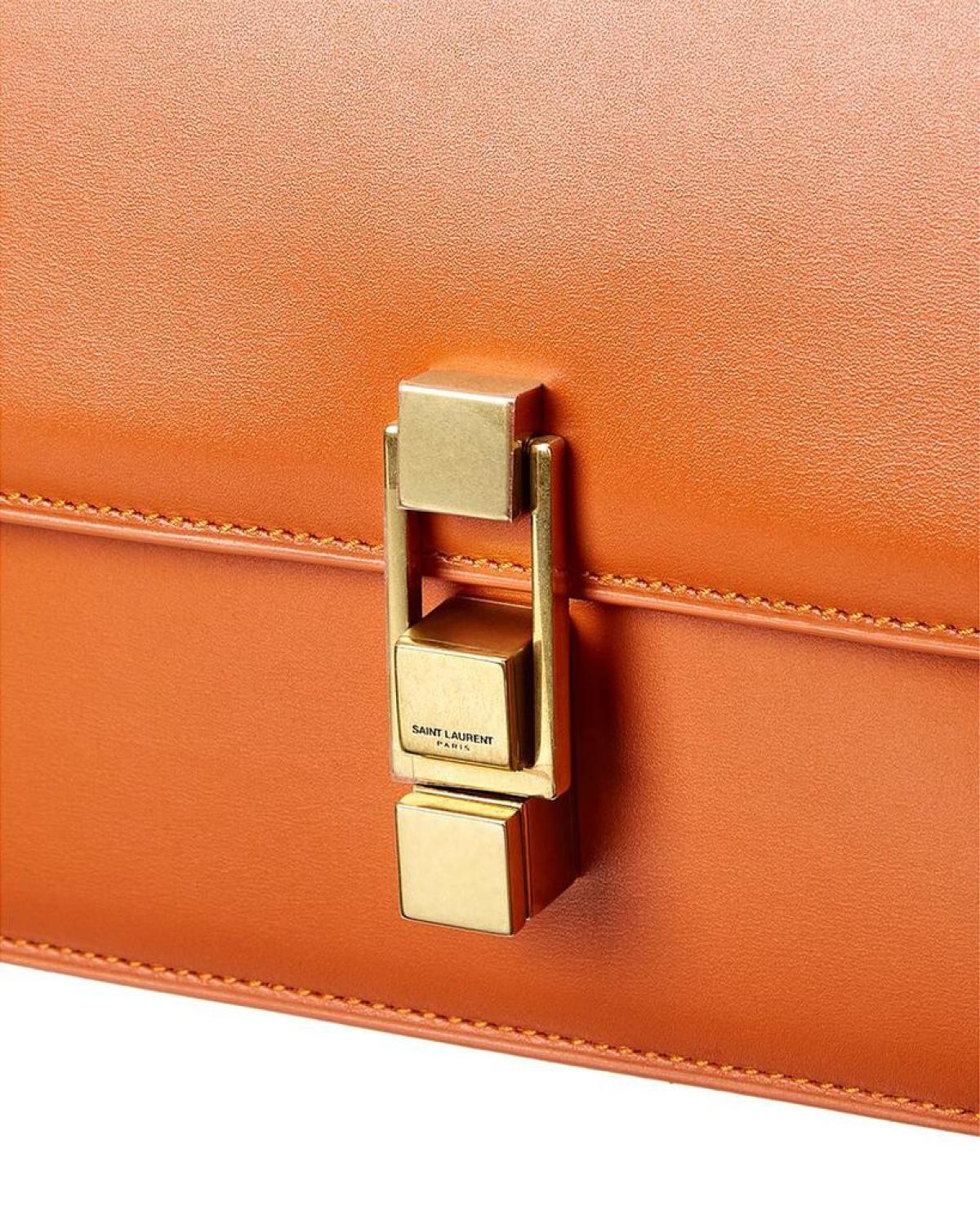 Saint Laurent Le Carre Leather Shoulder Bag