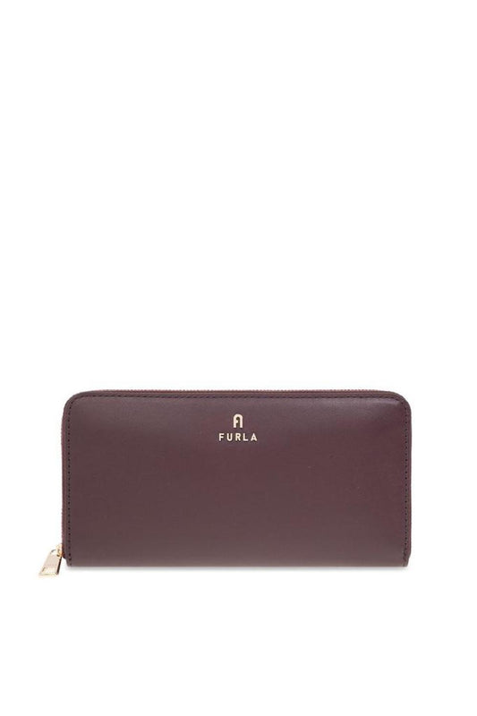Furla Logo Lettering Zip-Around Wallet