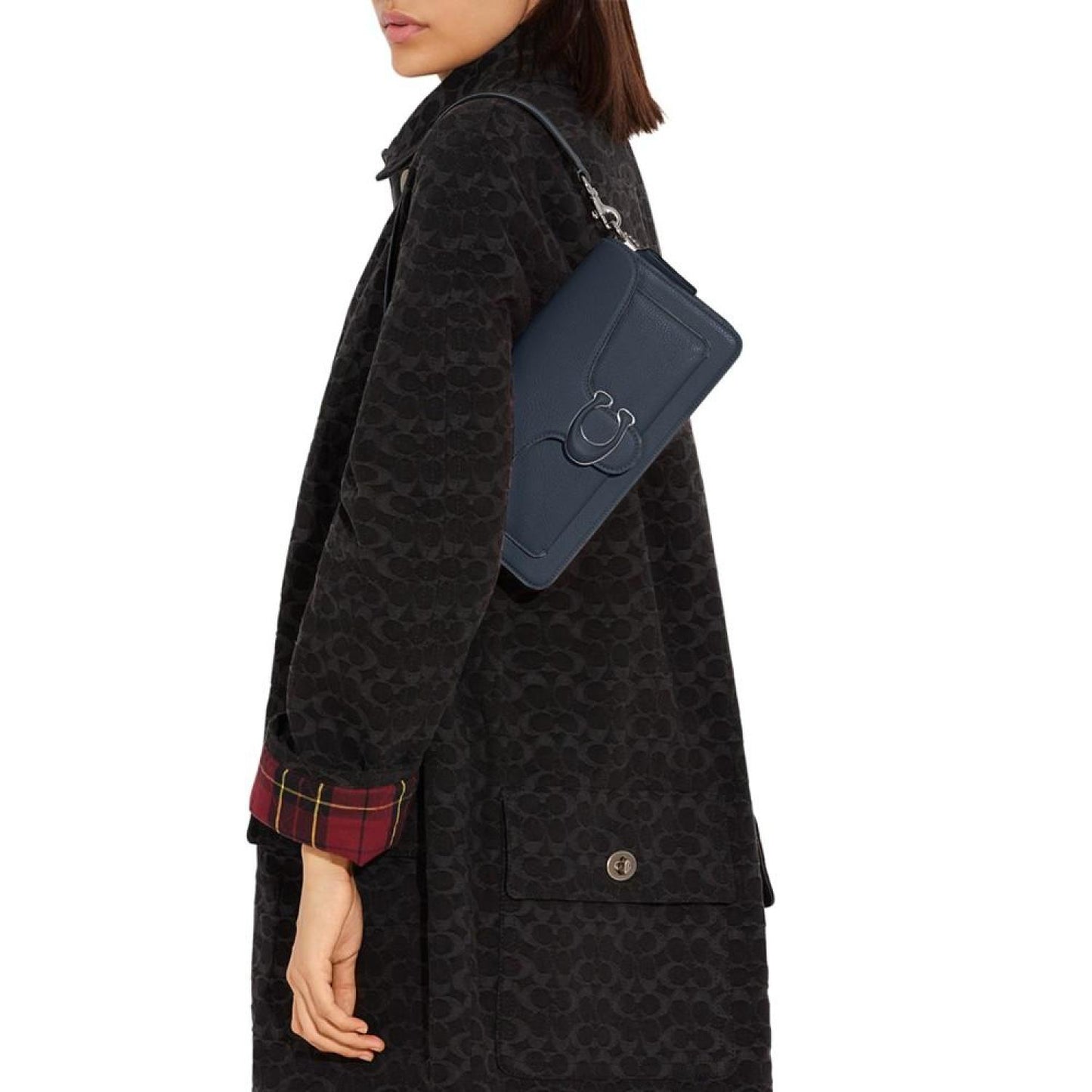 Tabby 26 Polished Pebble Leather Shoulder Bag