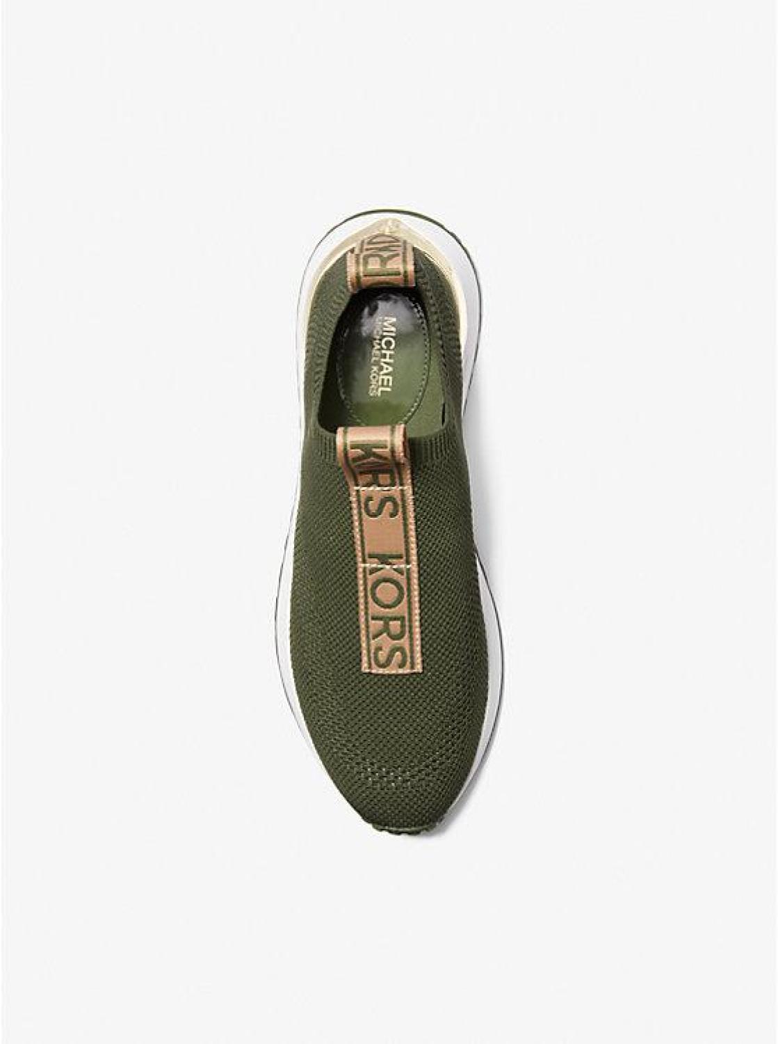 Bodie Logo Tape Stretch Knit Slip-On Trainer