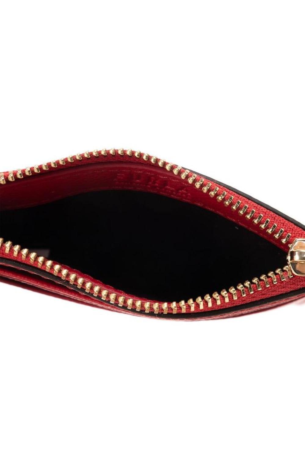 Furla Logo Plaque Zip-Up Card Holder