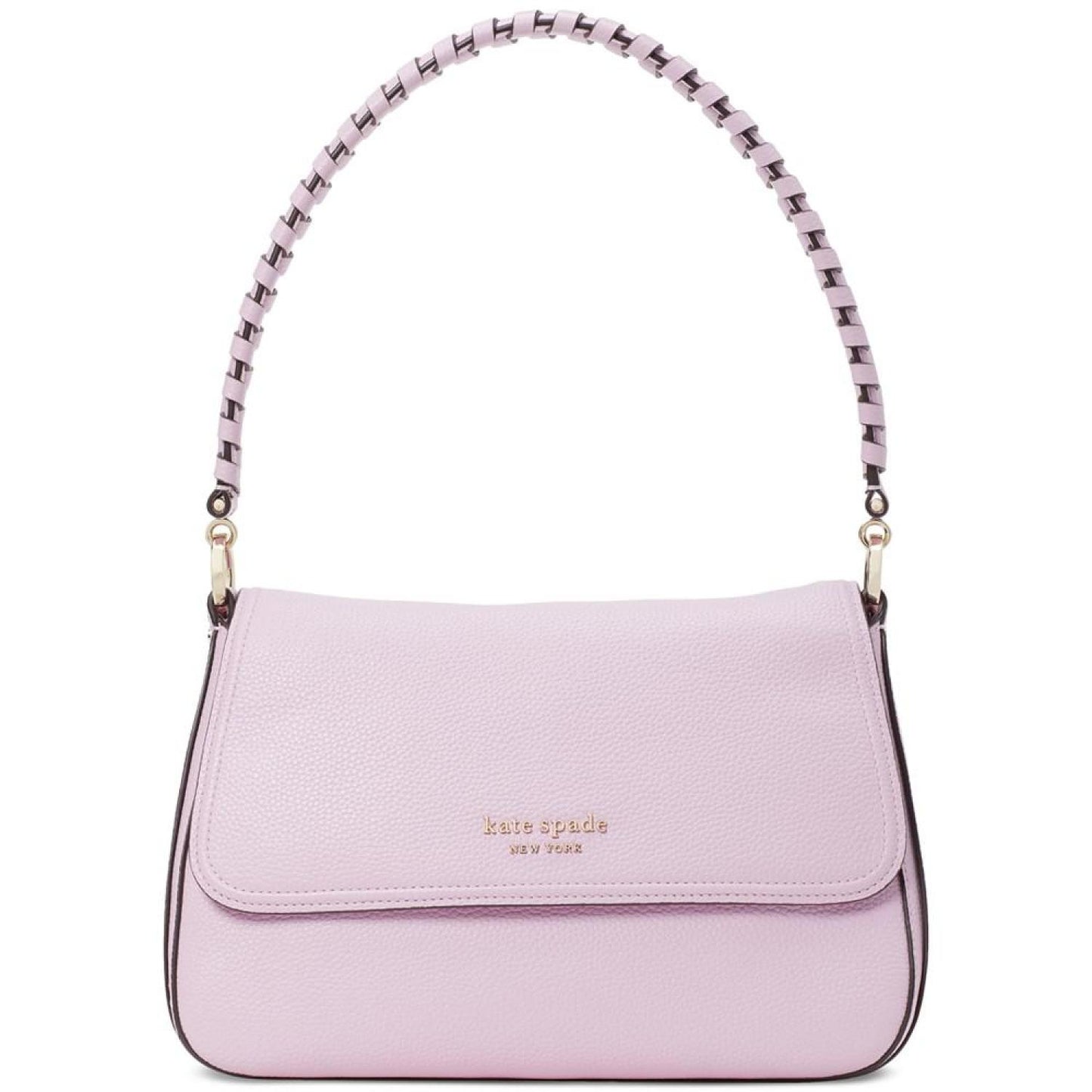 Hudson Pebbled Leather Small Convertible Flap Shoulder Bag