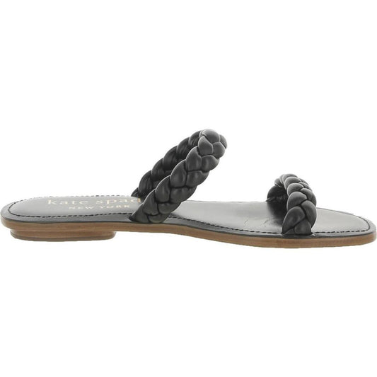 Miami Womens leather flat Slide Sandals