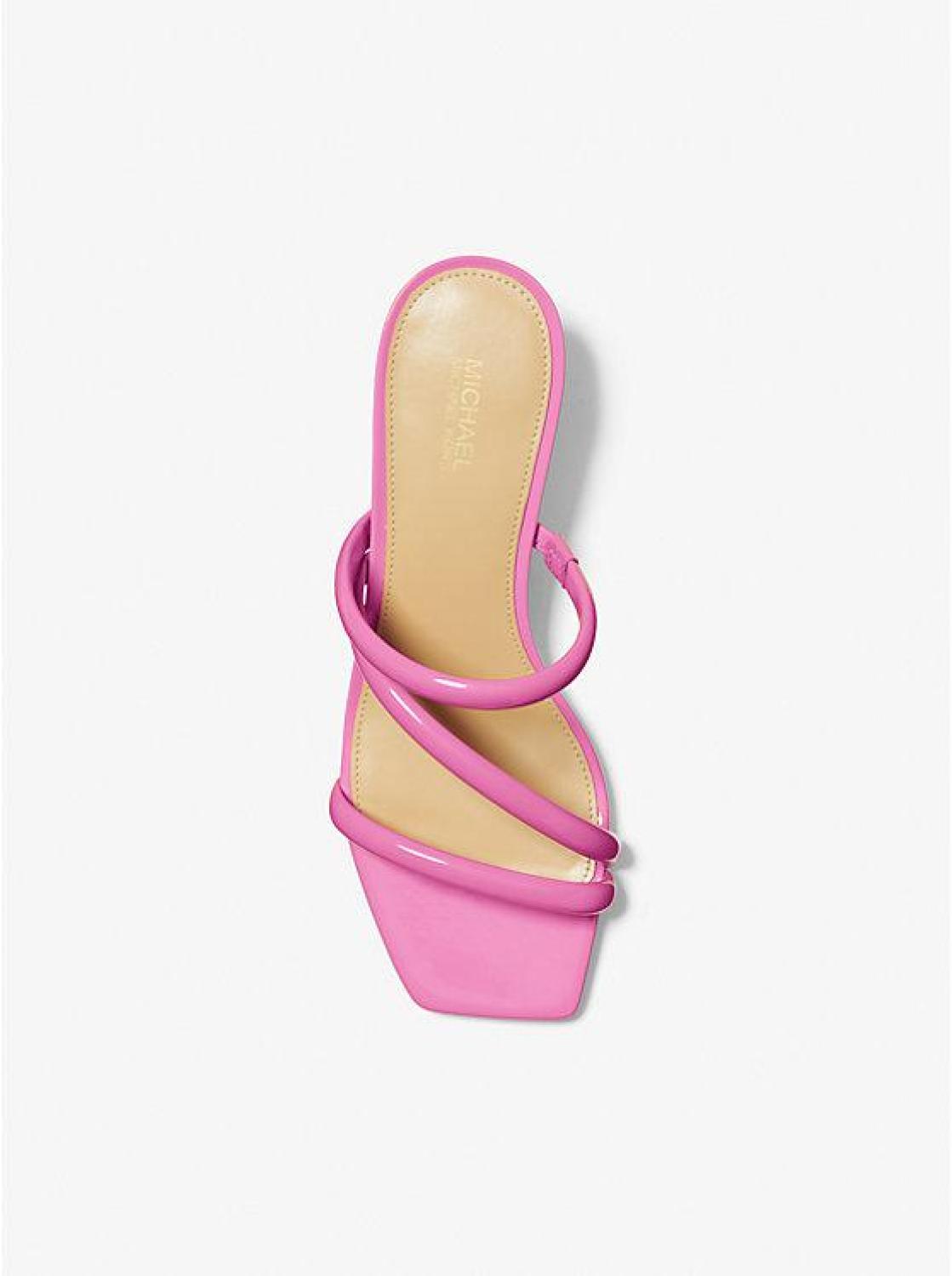 Celia Patent Kitten Sandal