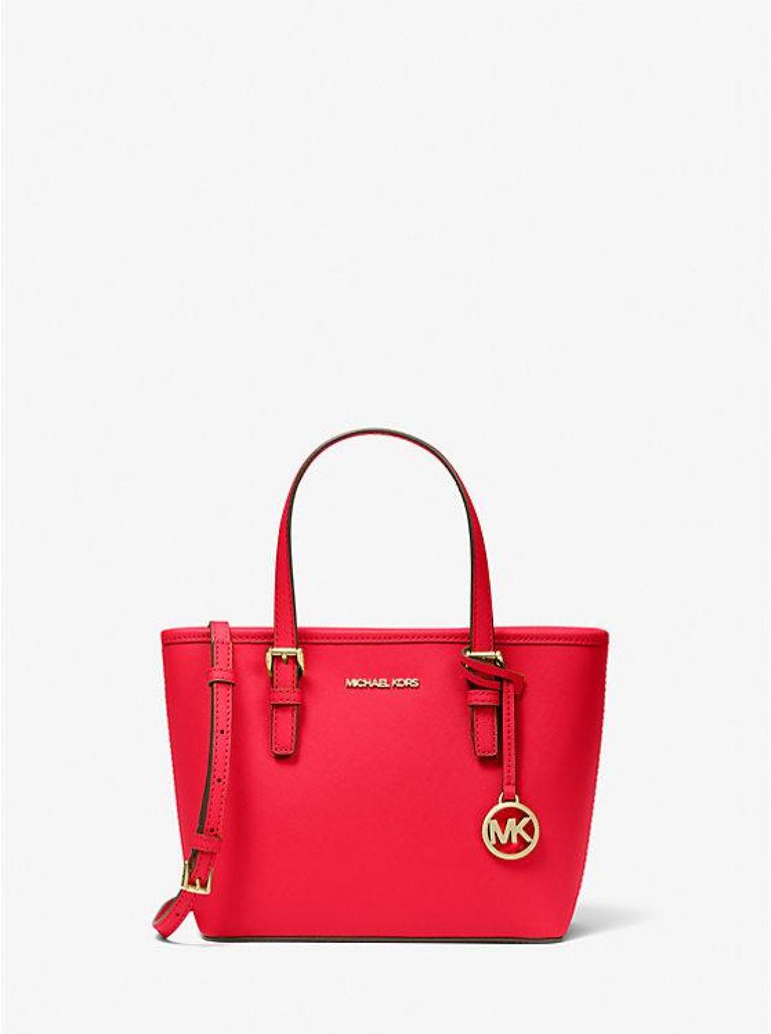 jet set travel extra-small saffiano leather top-zip tote bag Jet Set Travel Extra-Small Saffiano Leather Top-Zip Tote Bag