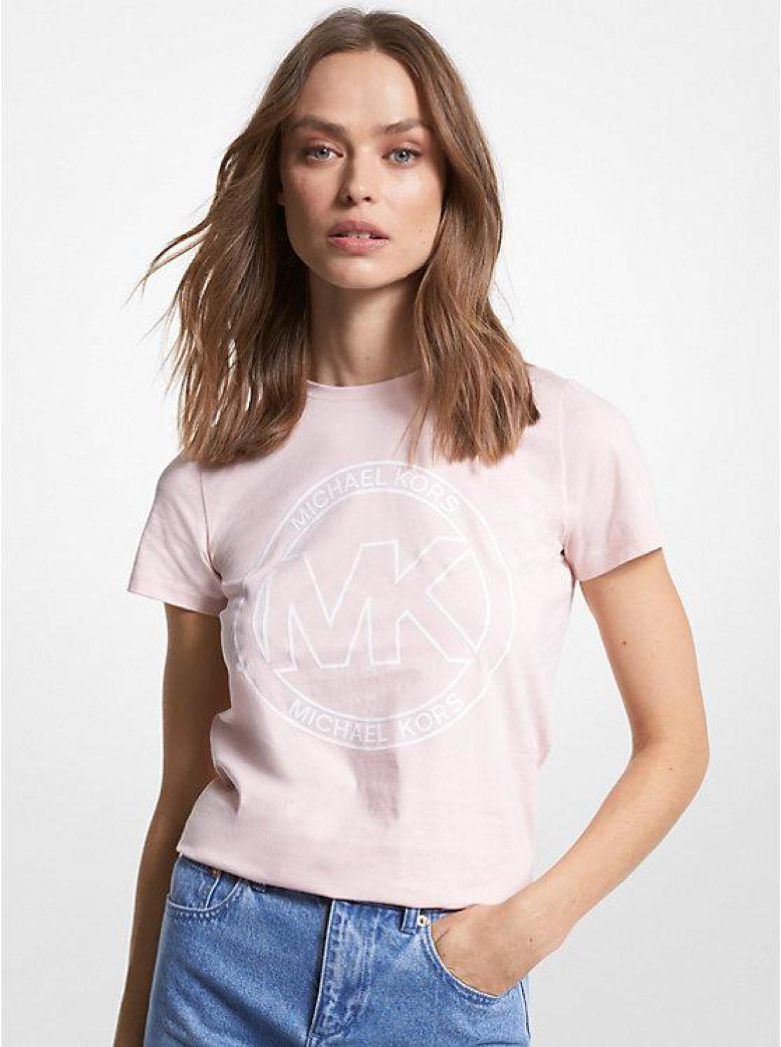 Logo Charm Print Organic Cotton T-Shirt
