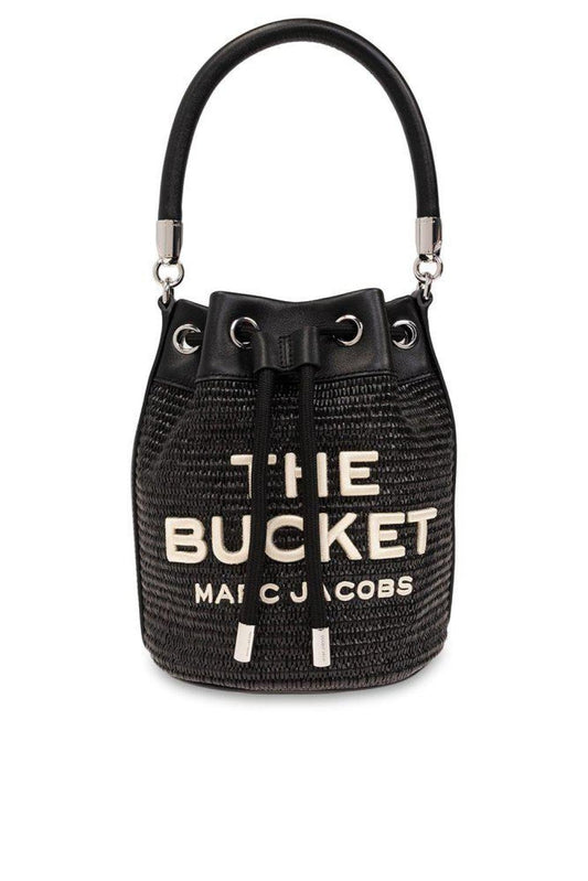 Marc Jacobs The Woven Logo Embroidered Bucket Bag