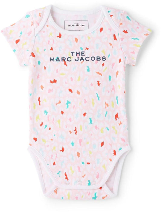 Baby Pink Leopard Bodysuit & Beanie Set