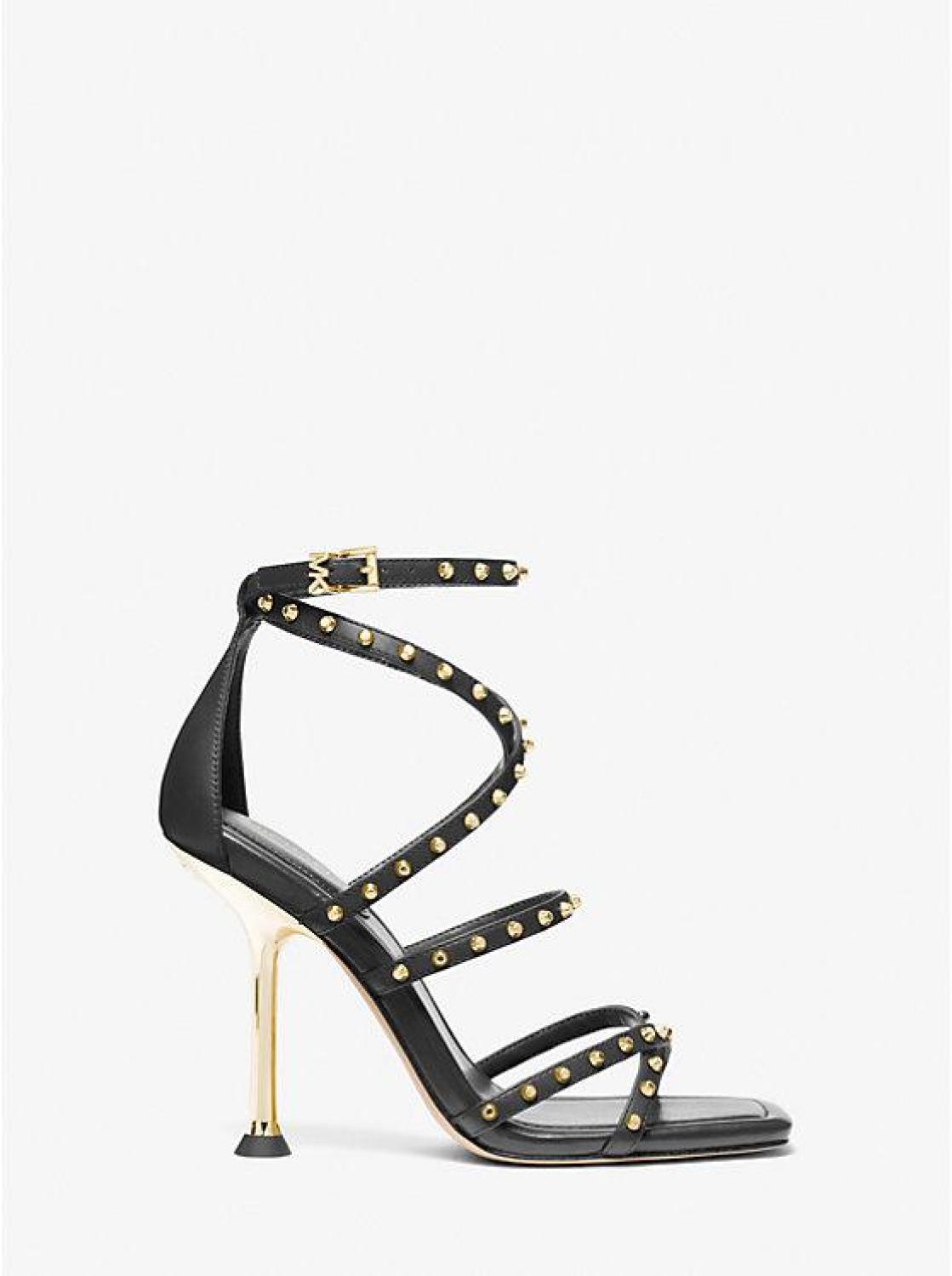 Imani Studded Leather Sandal