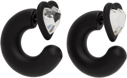 Black 'The Charmed Heart' Earrings