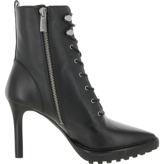 Kyle Lace Up Bootie Womens Leather Pointed Toe Ankle Boots