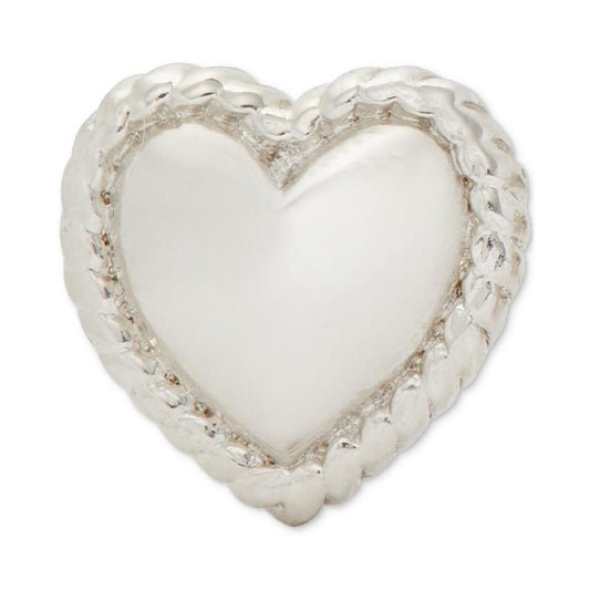 Twisted Frame Heart Stud Earrings