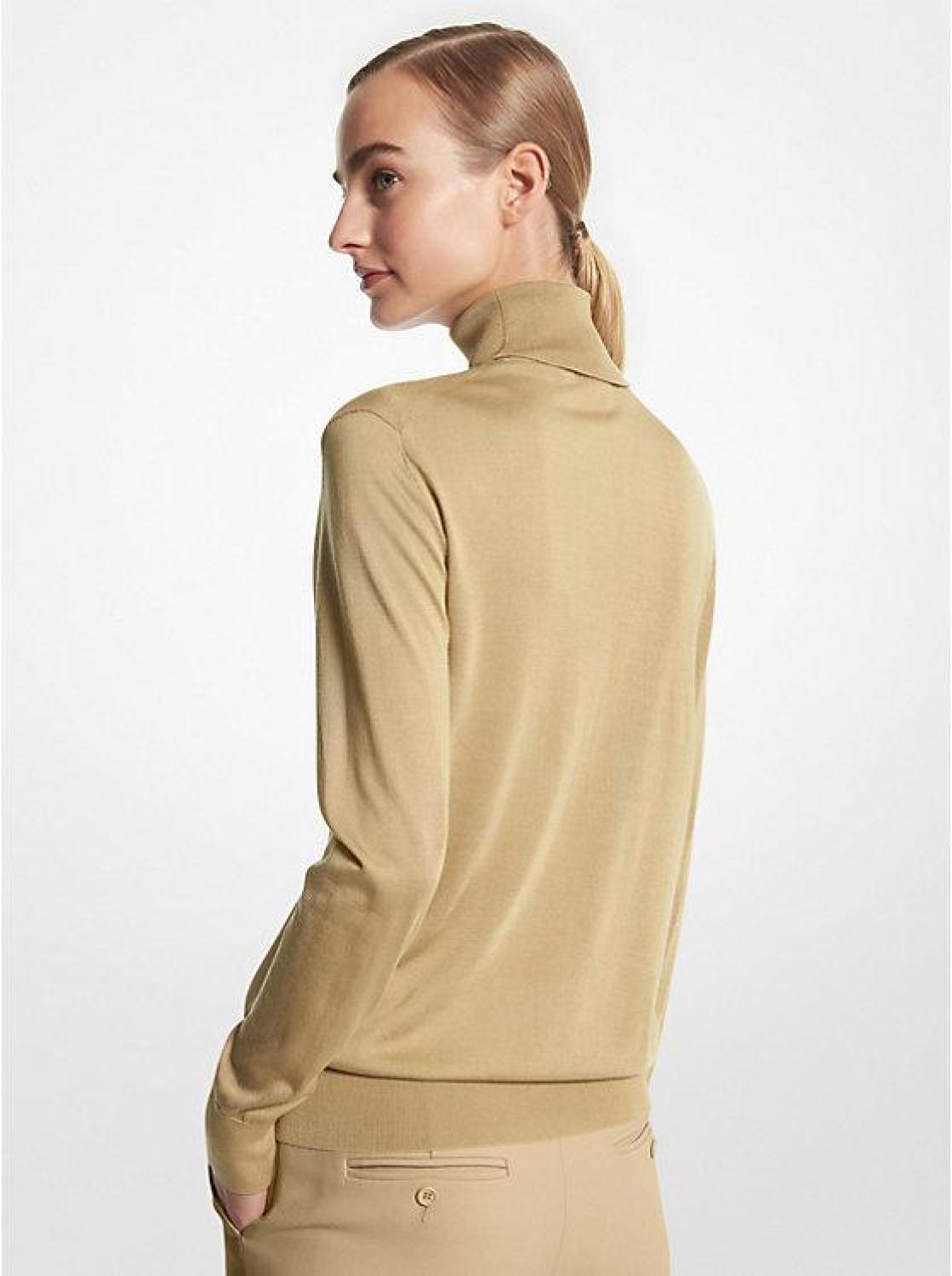 Joan Featherweight Silk Turtleneck Sweater