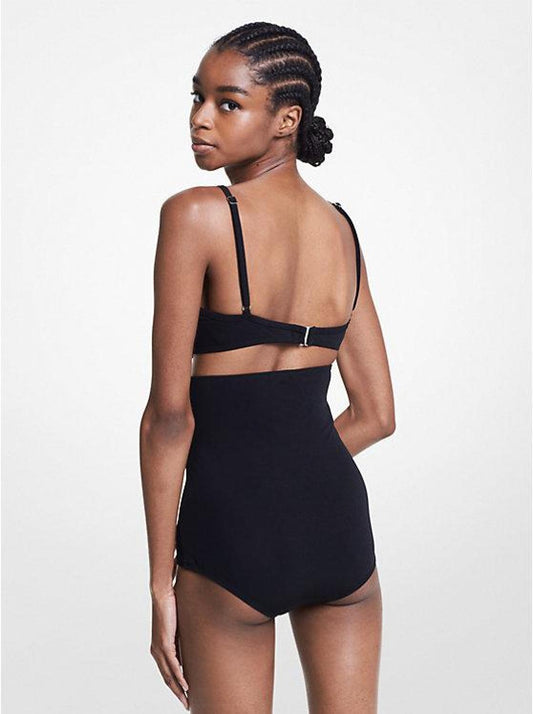 Stretch Crepe Bra and Brief Bikini Set