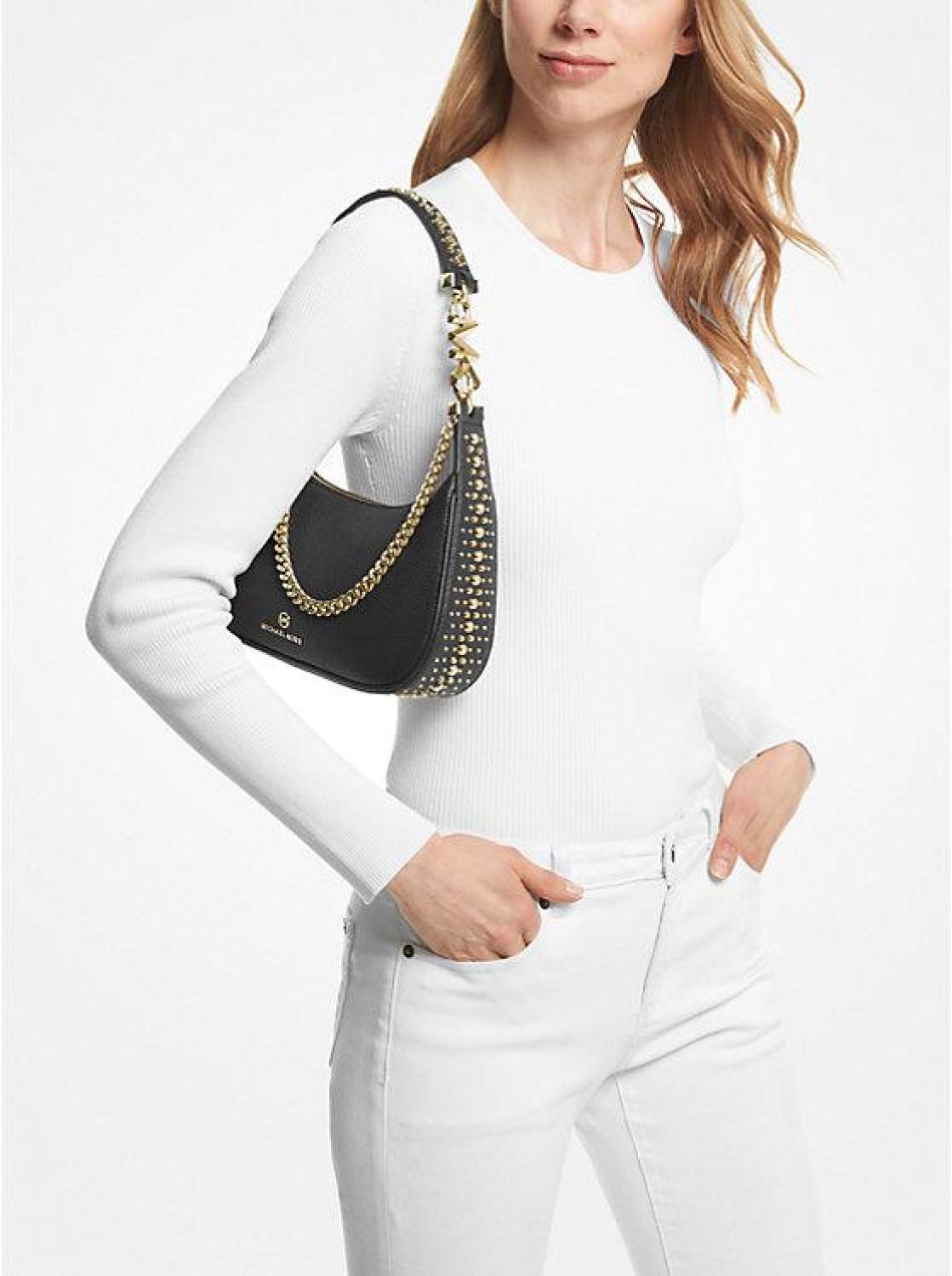 Piper Small Pebbled Leather Shoulder Bag