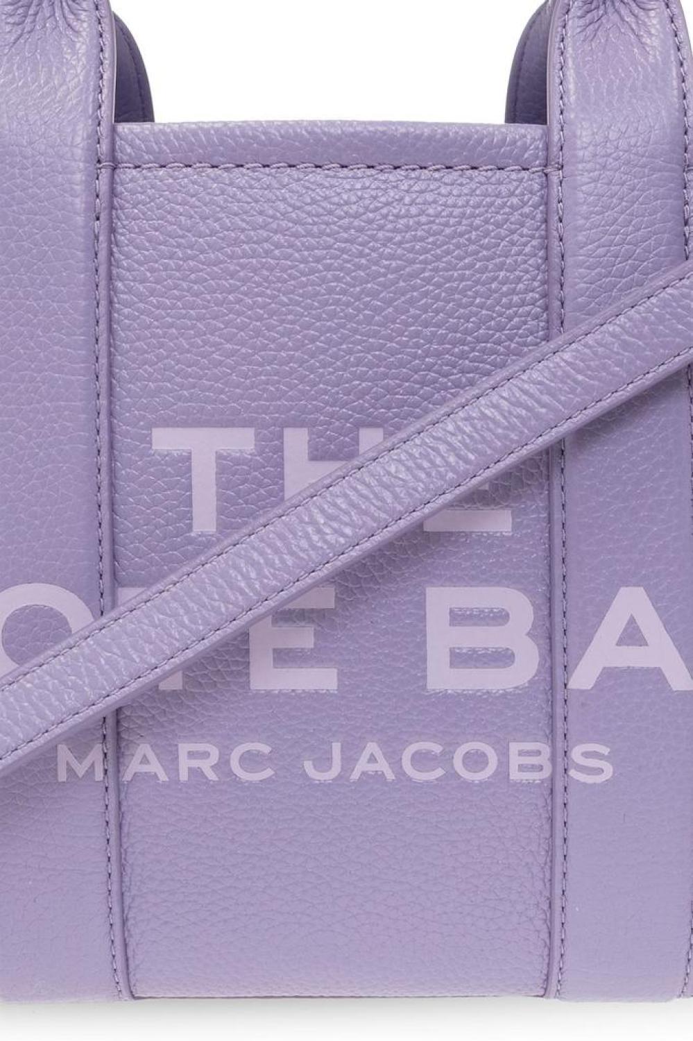 Marc Jacobs Logo Printed Zip-Up Small Tote Bag