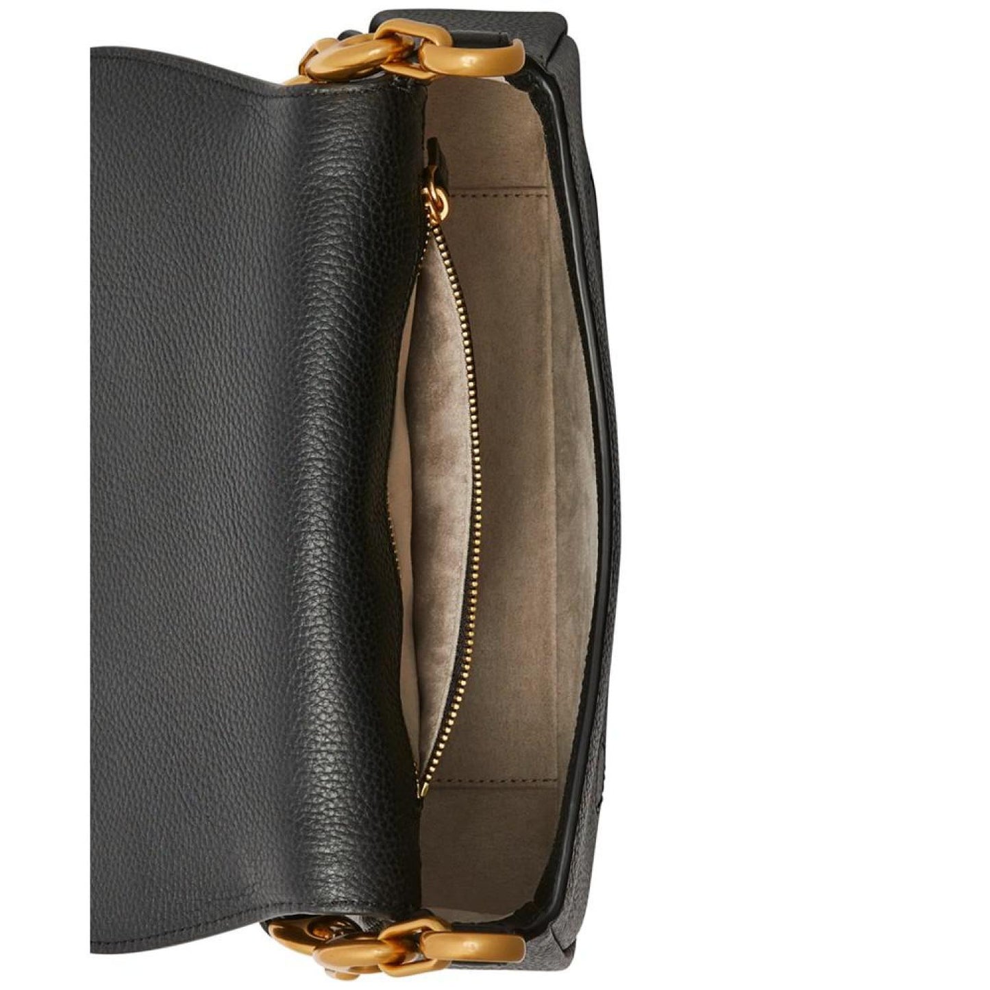 Gramercy Pebbled Leather Medium Flap Shoulder Bag