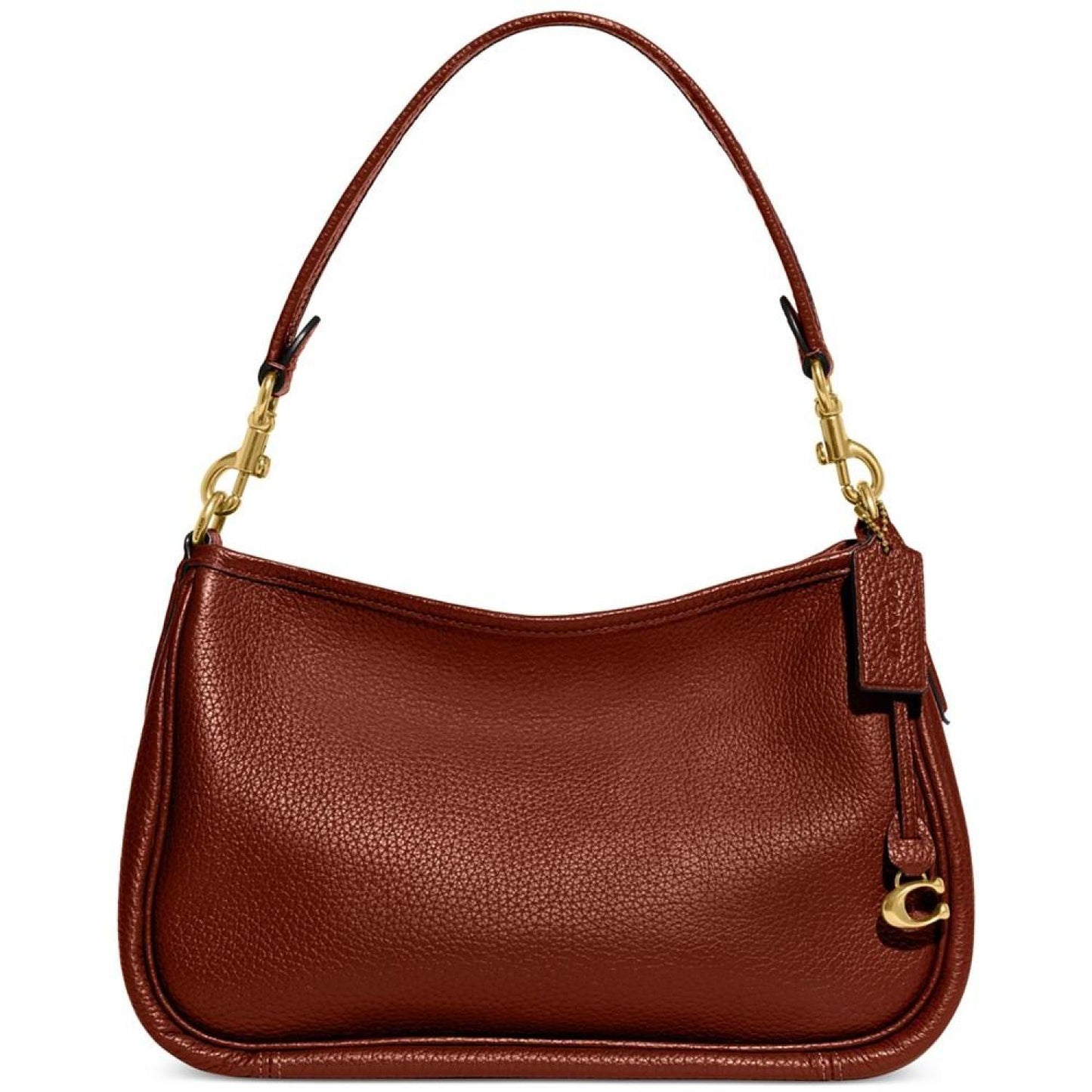 Soft Pebble Leather Cary Shoulder Bag with Convertible Straps