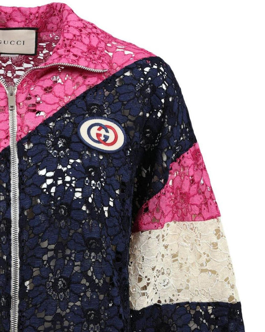 Gucci Lace & Intarsia Jacket