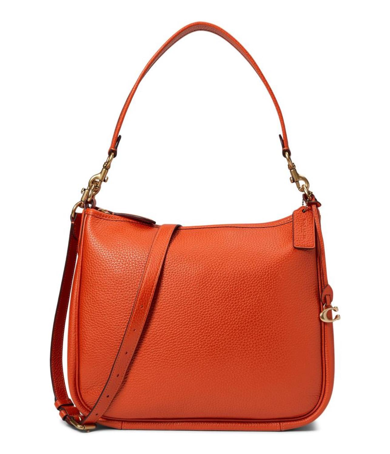 Soft Pebble Leather Cary Shoulder Bag