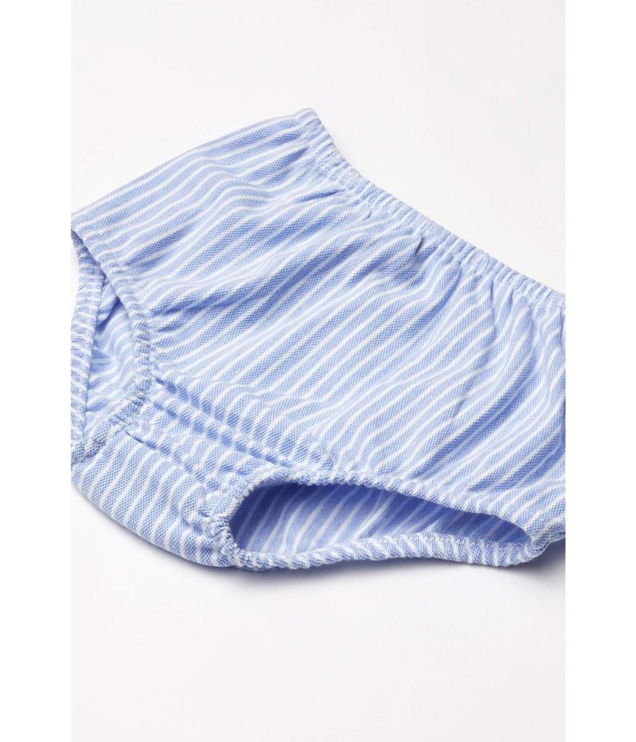 Striped Knit Oxford Dress (Infant)