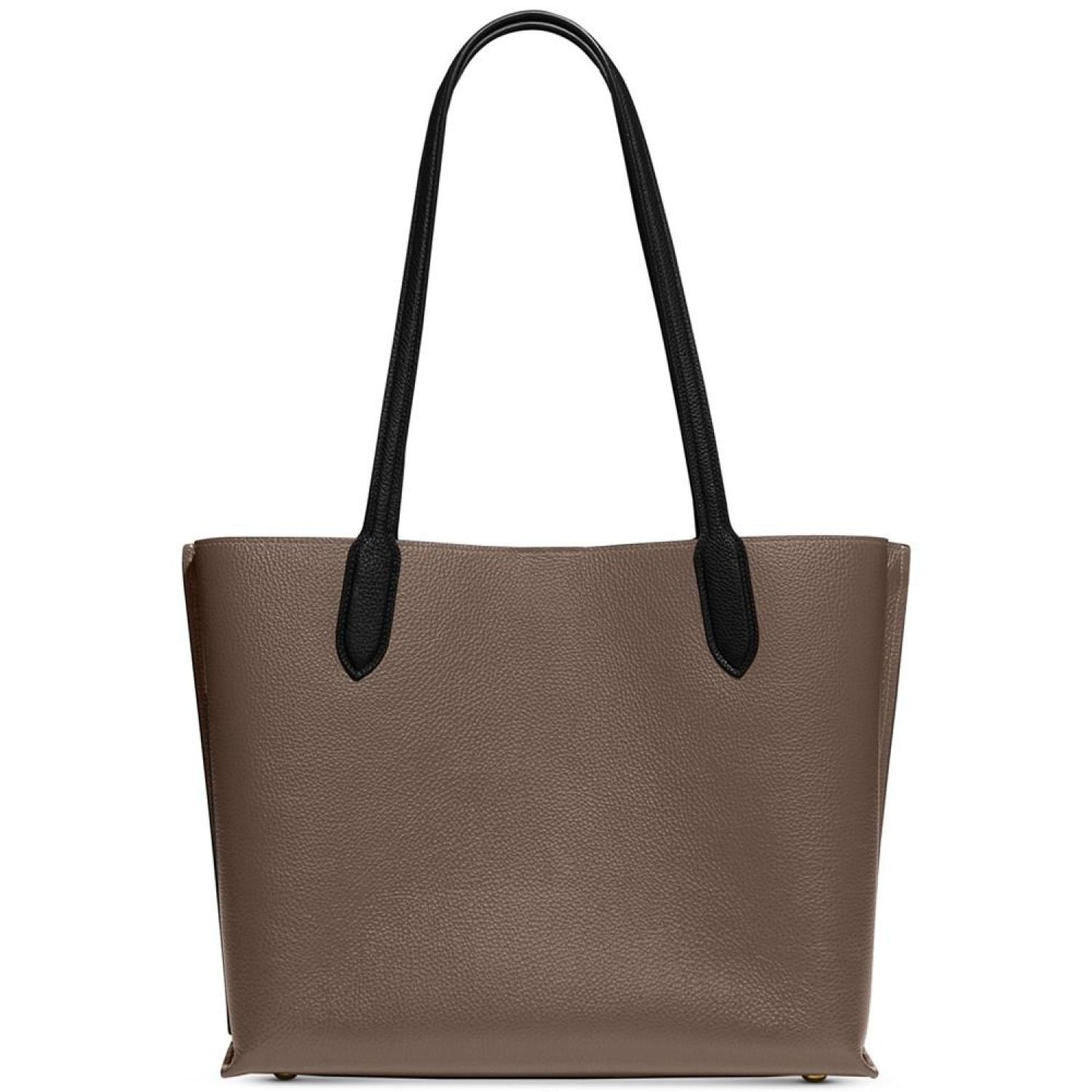 Colorblock Leather with Coated Canvas Signature Interior Willow Tote