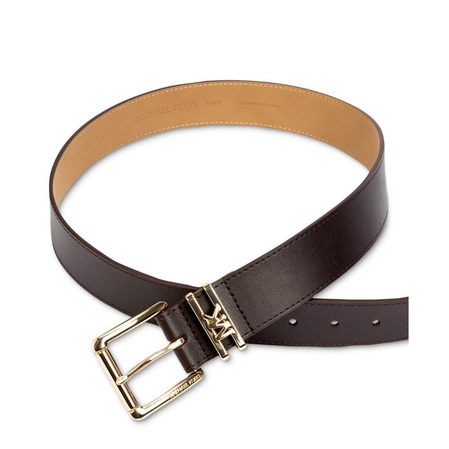 Women's Genuine Leather Logo Belt