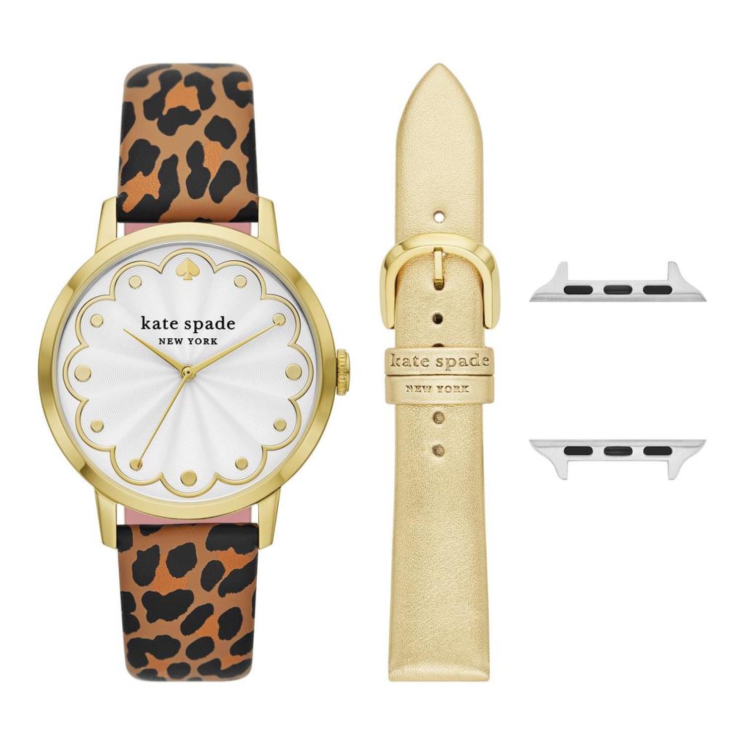 Kate Spade Leopard Watch Kate Spade Ladies Watch Park Row Black Dial Leopard  main image 2
