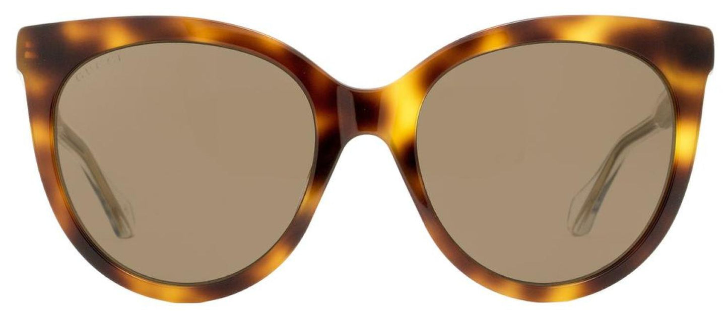 Gucci Women's Sunglasses GG0565S 002 Havana/Clear/Gold 54mm