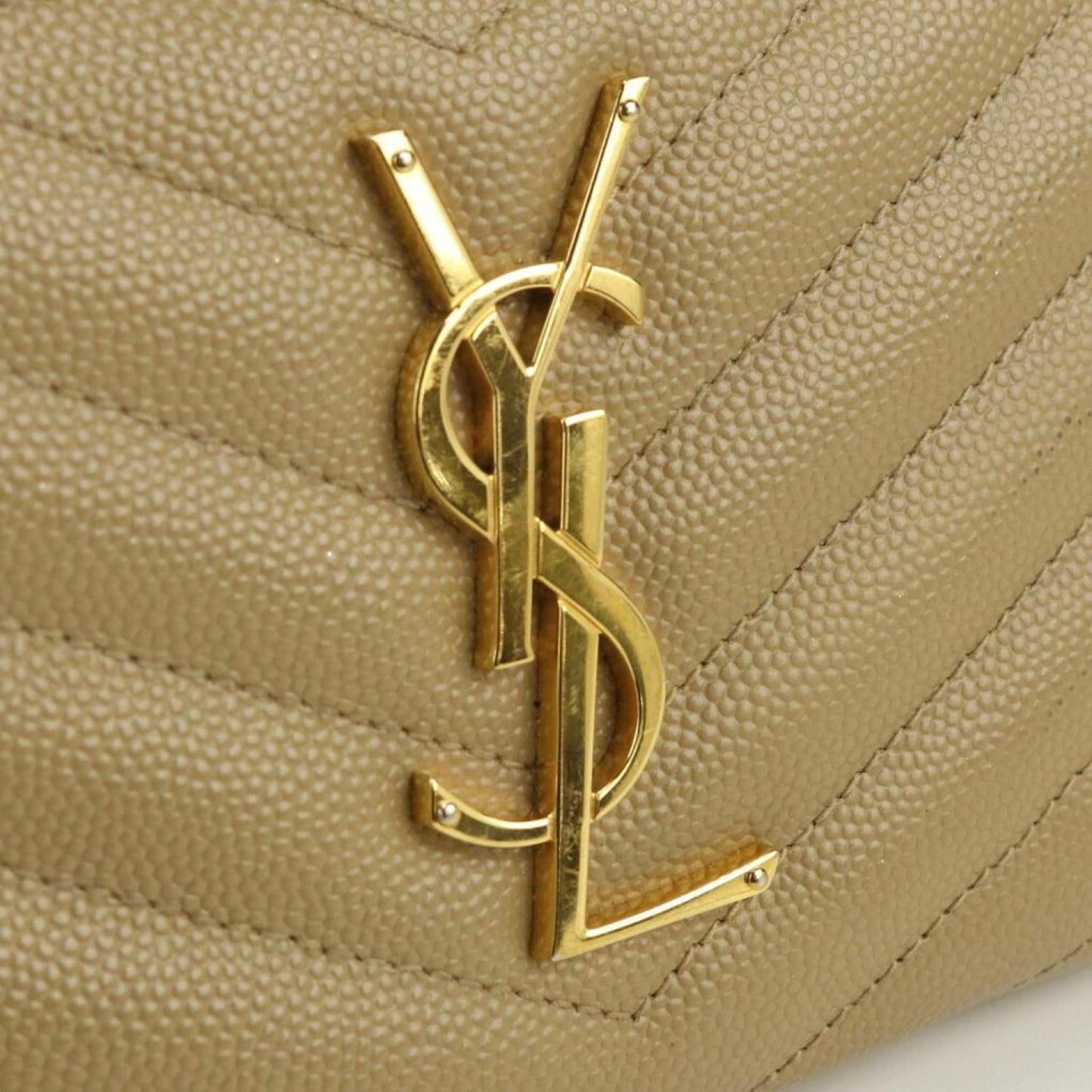 Saint Laurent Cassandra Leather Wallet (Pre-Owned)