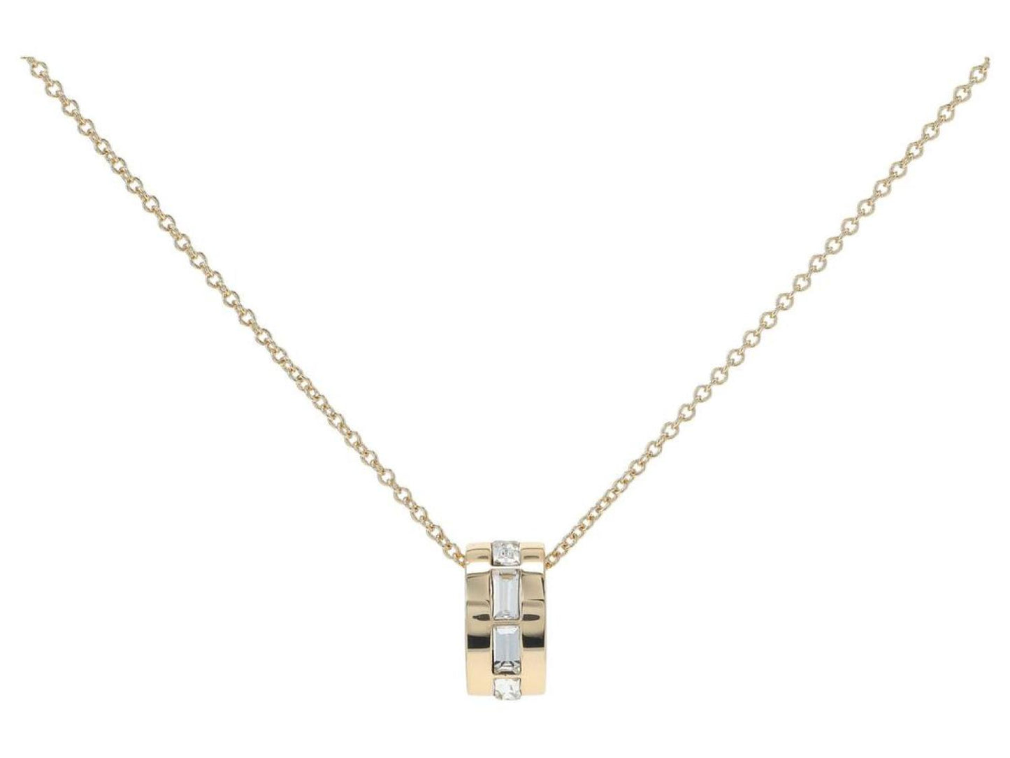 Baguette Stone Pendant Necklace