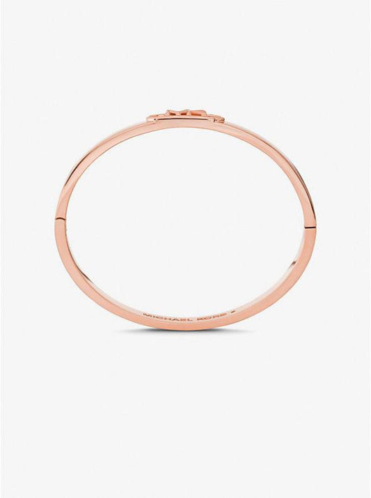 Precious Metal-Plated Brass Empire Logo Bangle