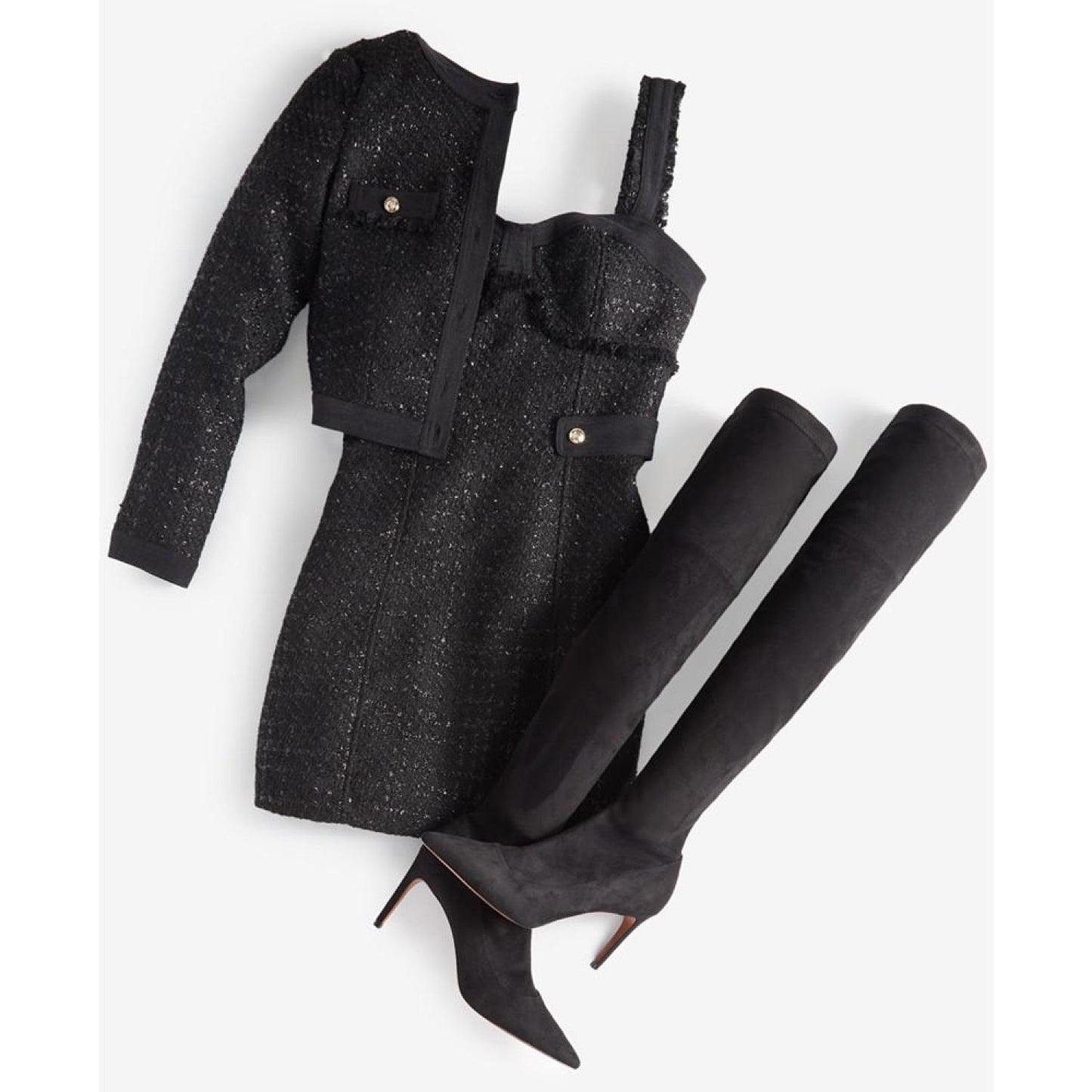 Women's Clarissa Long-Sleeve Tweed Jacket